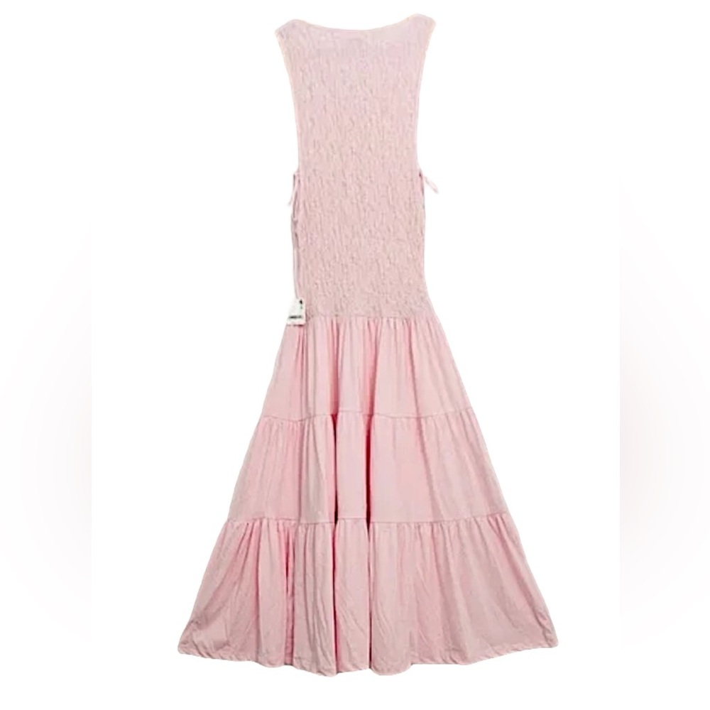 3011. FREE PEOPLE Sterling Maxi Dress in Pink Chalk NWT $98 - Picture 4 of 8